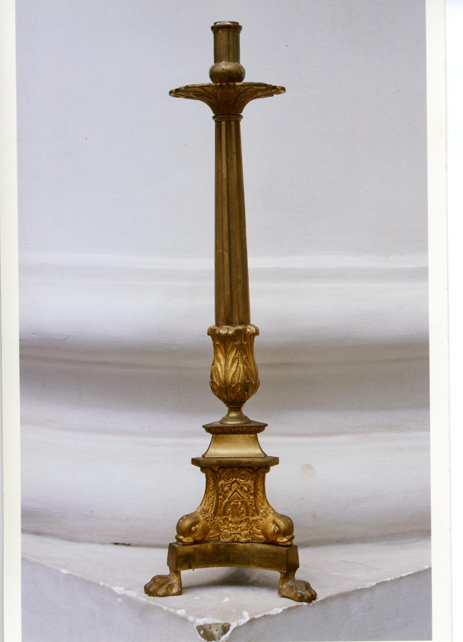 candeliere - bottega napoletana (prima metà sec. XX)