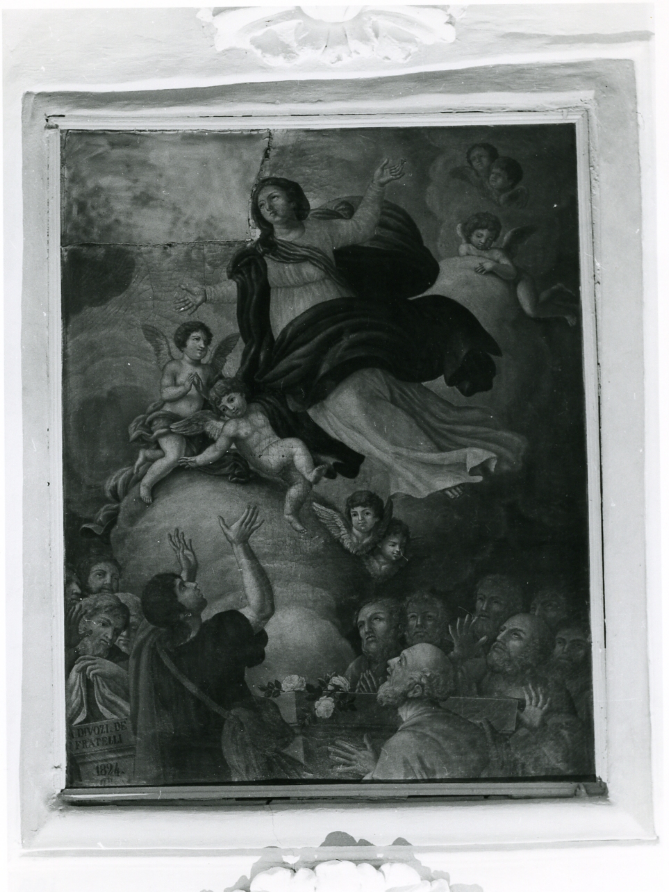 assunzione della Madonna (dipinto) - ambito napoletano (sec. XIX)