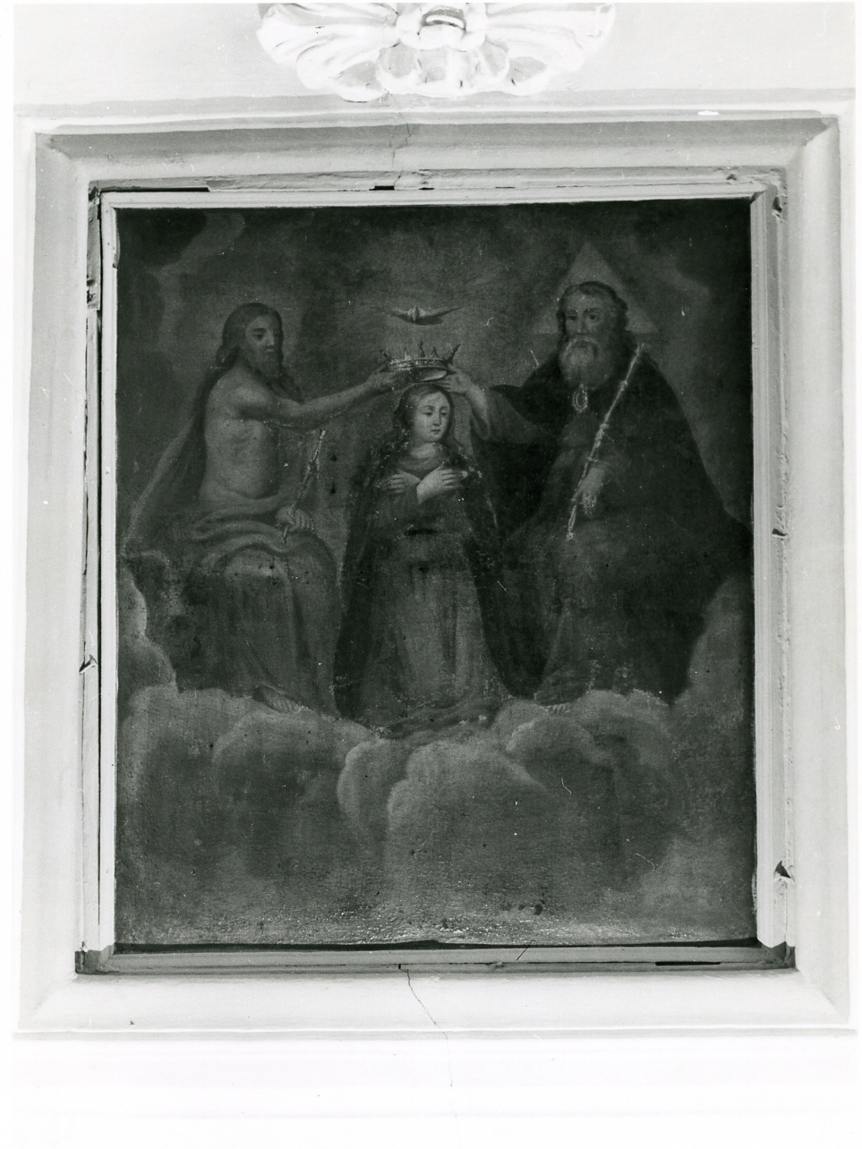 incoronazione di Maria Vergine (dipinto) - ambito napoletano (sec. XIX)