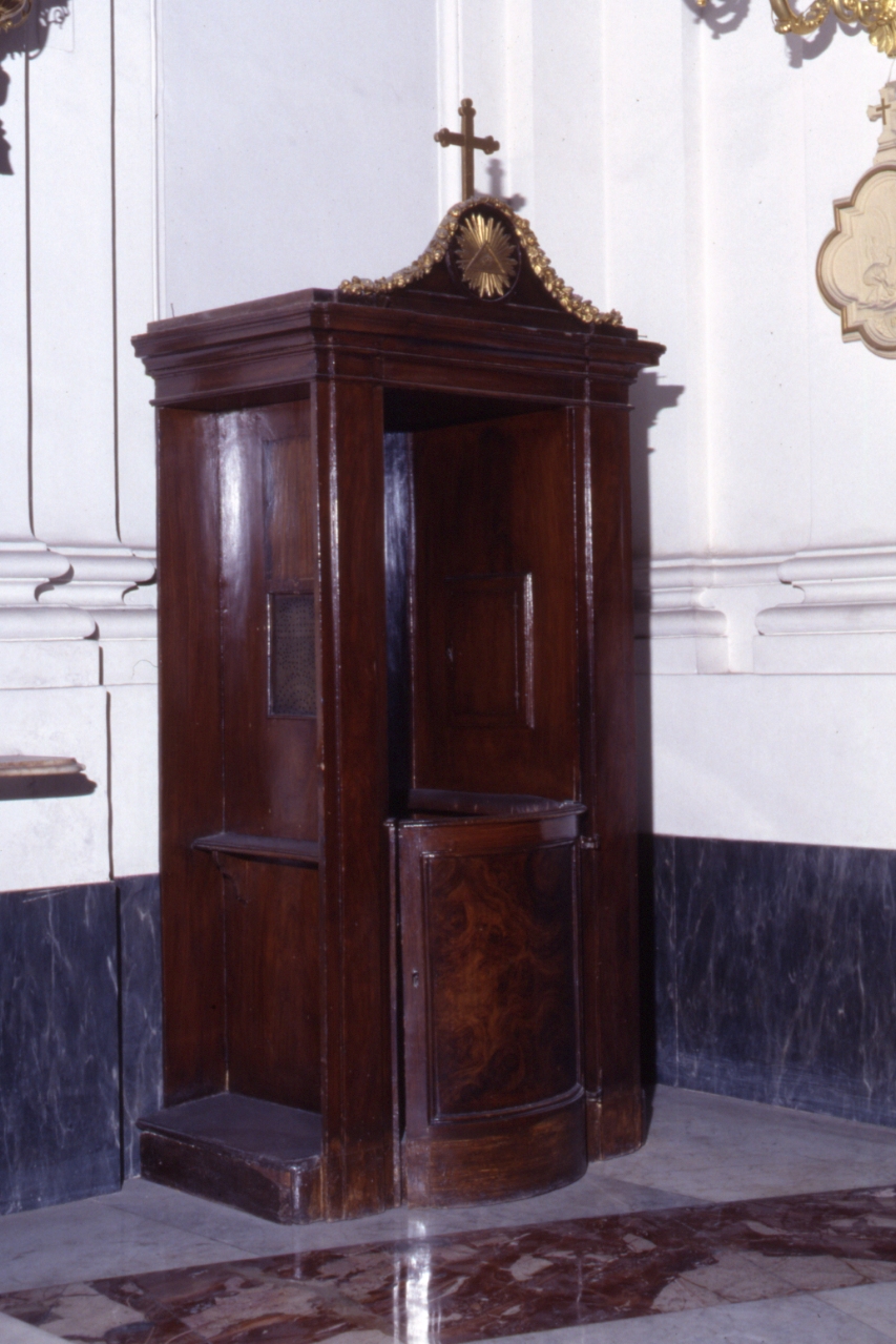 confessionale, serie - bottega napoletana (fine sec. XVIII)