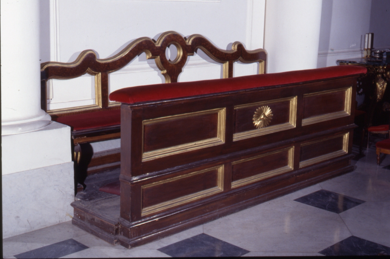 stallo di confraternita - bottega napoletana (fine sec. XVIII)