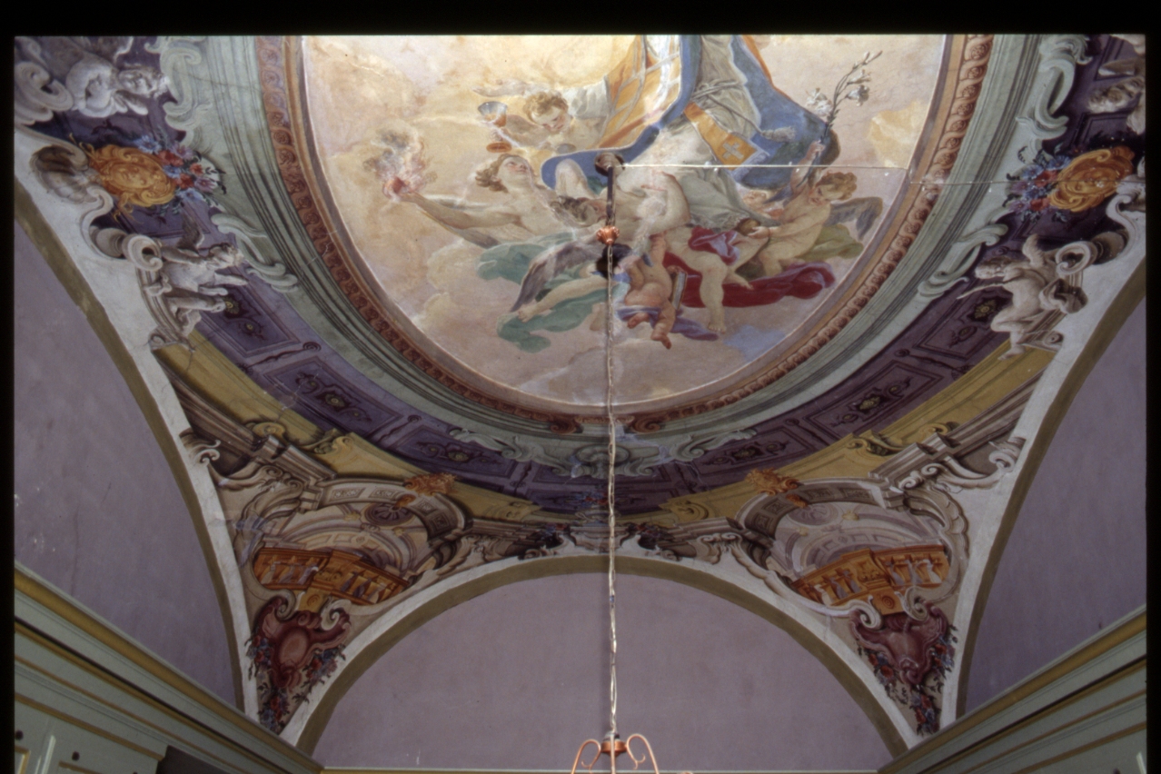 decorazione pittorica, complesso decorativo di Gamba Crescenzo, Porta Michele (sec. XVIII)