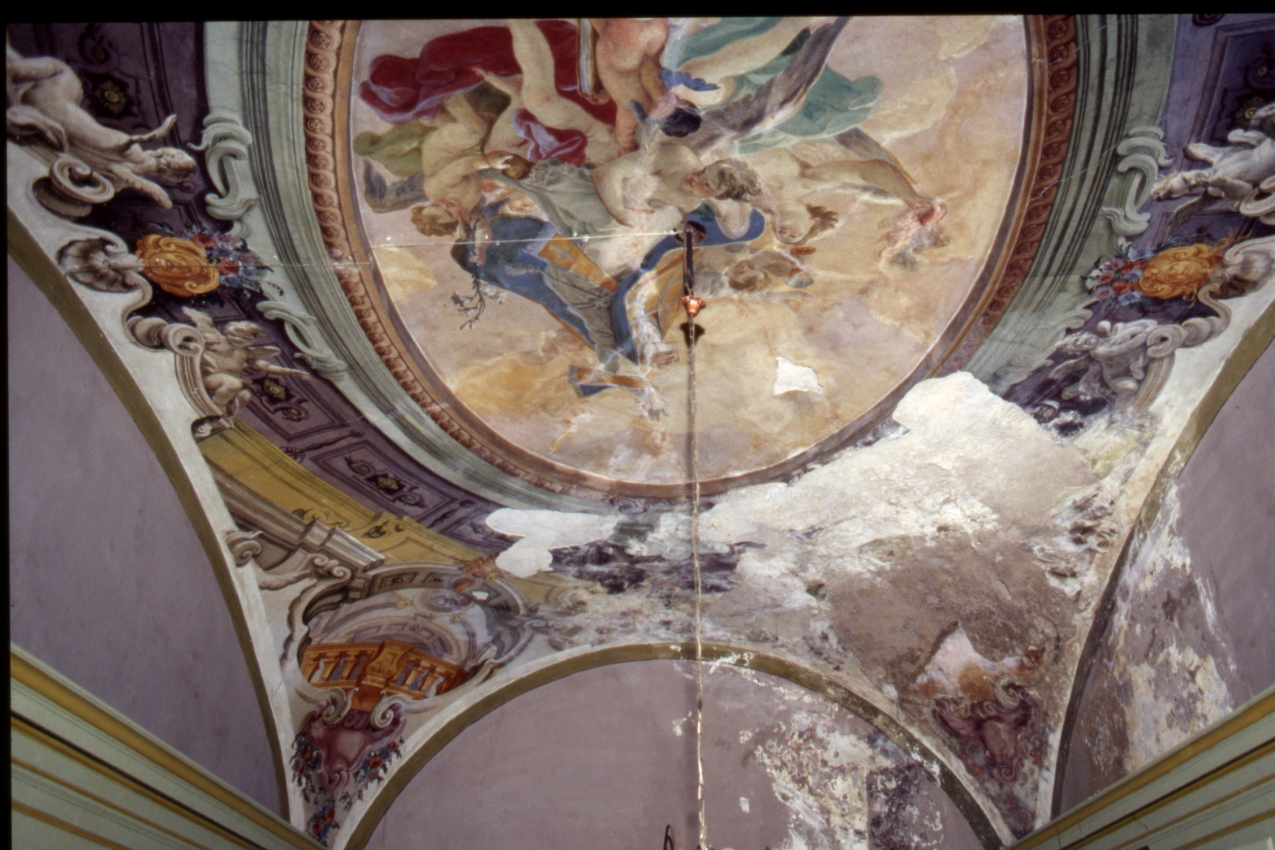 gloria di San Filippo Neri (dipinto, elemento d'insieme) di Gamba Crescenzo (sec. XVIII)