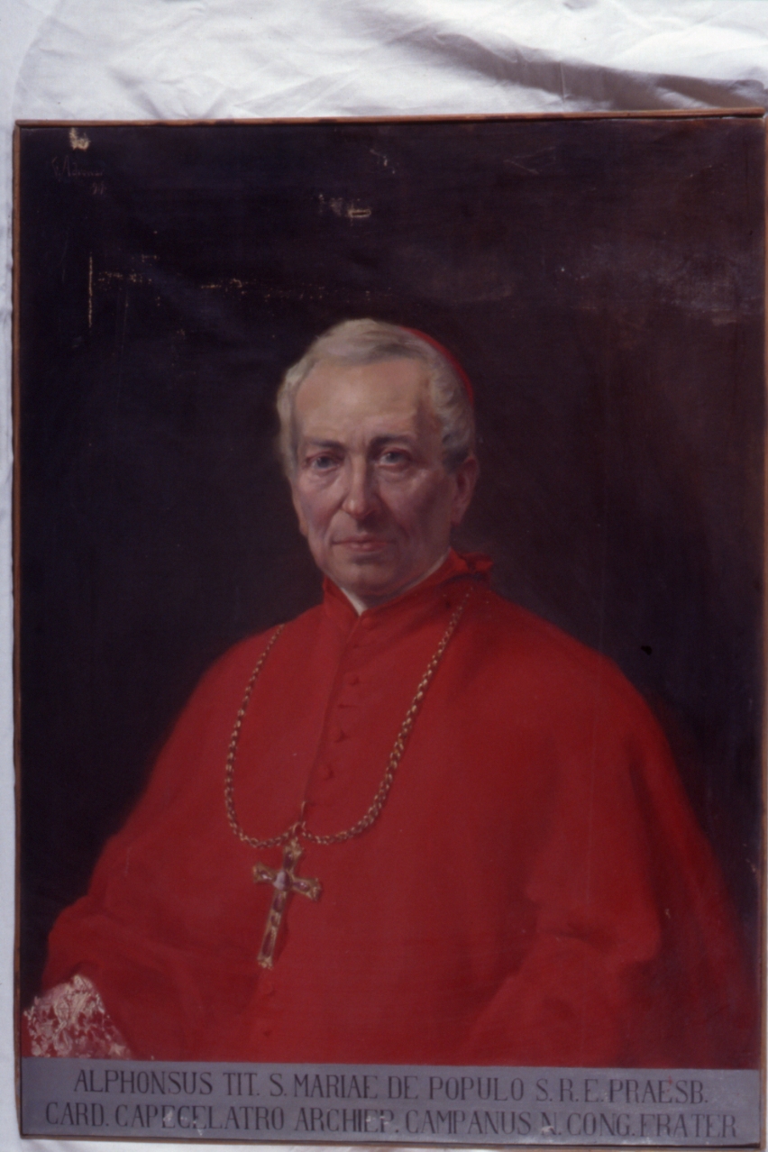 ritratto del cardinale Alfonso Capecelatro (dipinto) di Adrower G (sec. XX)