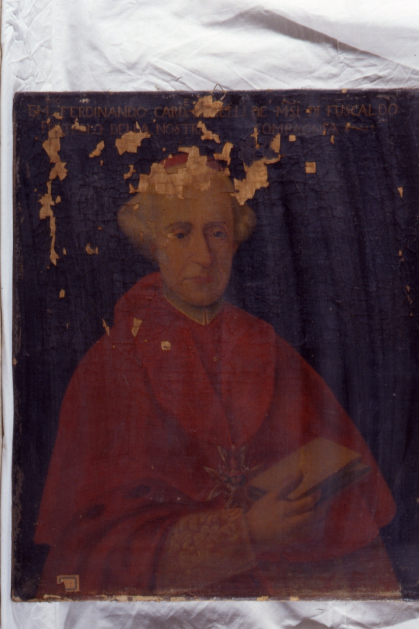 ritratto del cardinale Ferdinando Dei Marchesi di Fuscaldo (dipinto) - ambito napoletano (fine sec. XVIII)