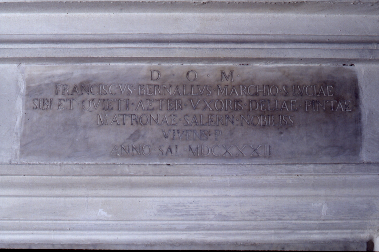 lapide tombale - bottega napoletana (sec. XVII)