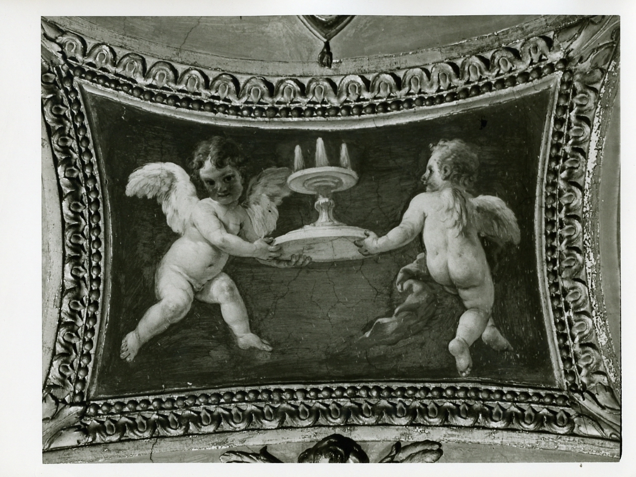 putti con simboli mariani (dipinto) di Cesari Giuseppe detto Cavalier d'Arpino (inizio sec. XVII)