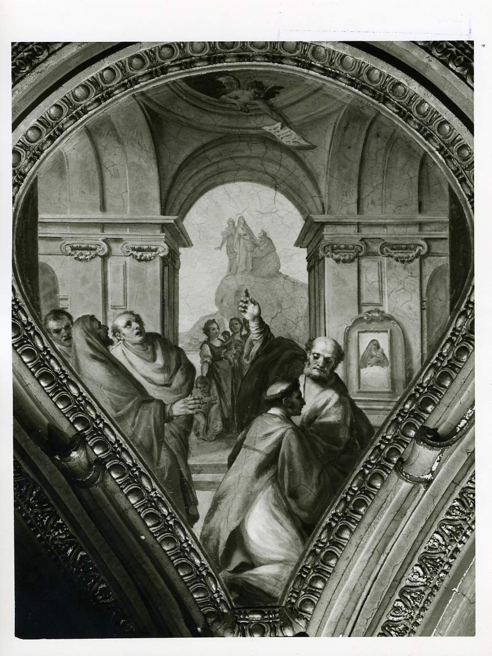 Teofilatto Arcidiacono viene liberato dalla Vergine dal patto di dare l'anima al diavolo (dipinto) di Cesari Giuseppe detto Cavalier d'Arpino (inizio sec. XVII)