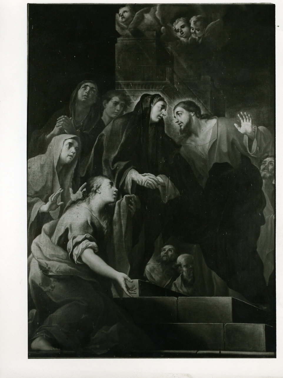 commiato di Cristo dalla Madonna (dipinto) di Frezza Orazio (sec. XVII)