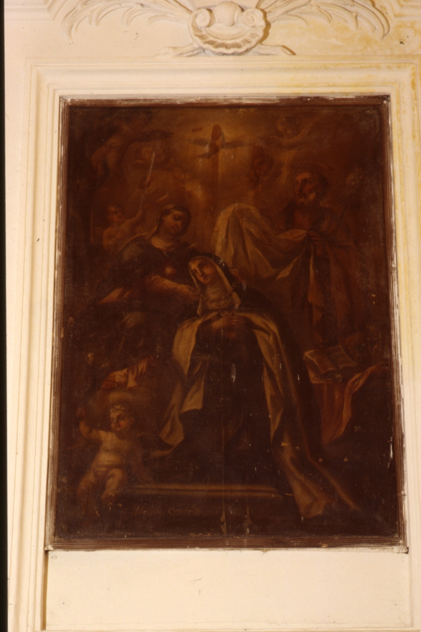 Santa Teresa d'Avila (dipinto) di Simonelli Mauro (fine sec. XVII)