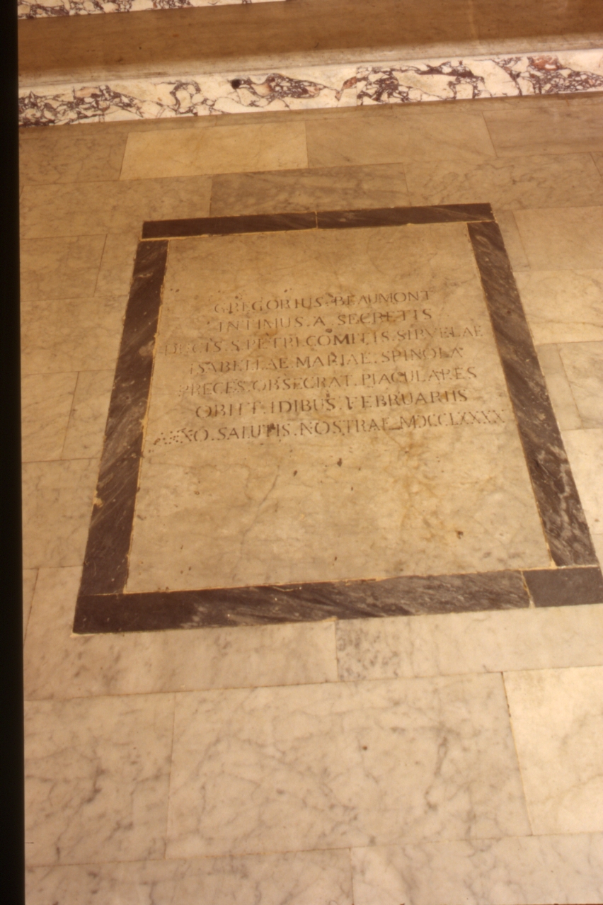 lapide tombale - bottega napoletana (sec. XVIII)