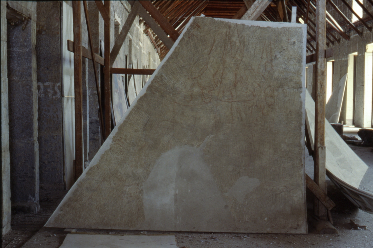 Matrimonio (sinopia, frammento) di D'Oderisio Roberto (metà sec. XIV)