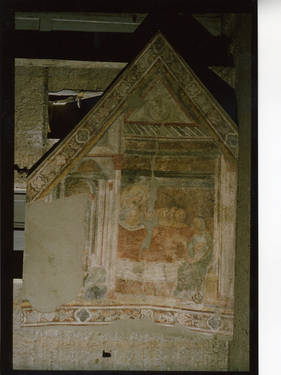 nascita di Maria Vergine (dipinto, frammento) di Maestro Delle Storie Di San Ladislao (primo quarto sec. XV)