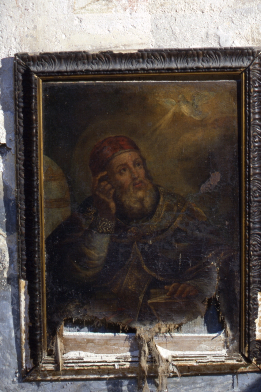 San Gregorio Magno (dipinto) di Diano Giacinto detto Pozzolano (cerchia) (seconda metà sec. XVIII)