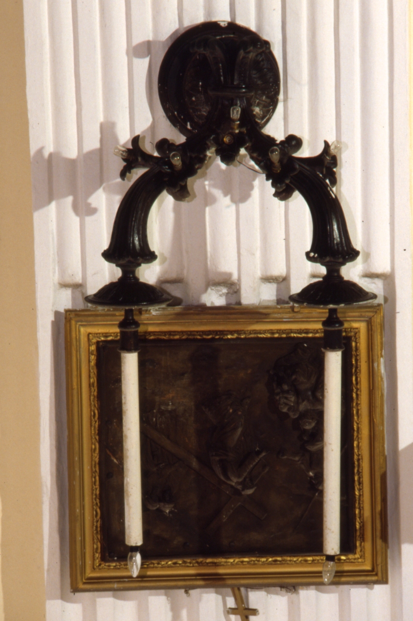 candeliere da parete, serie - bottega napoletana (sec. XX)