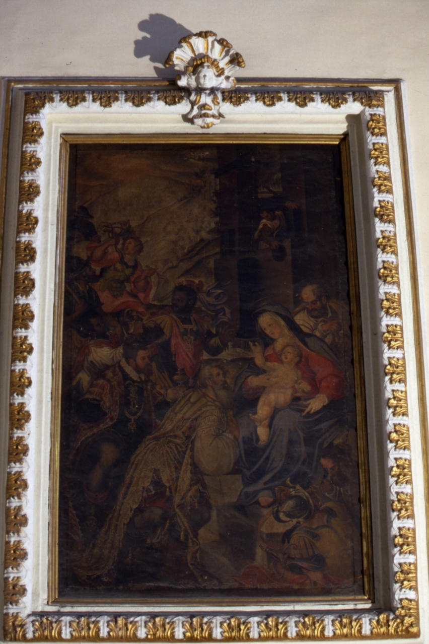 adorazione dei Re Magi (dipinto) di Landulfo Pompeo (fine sec. XVI)