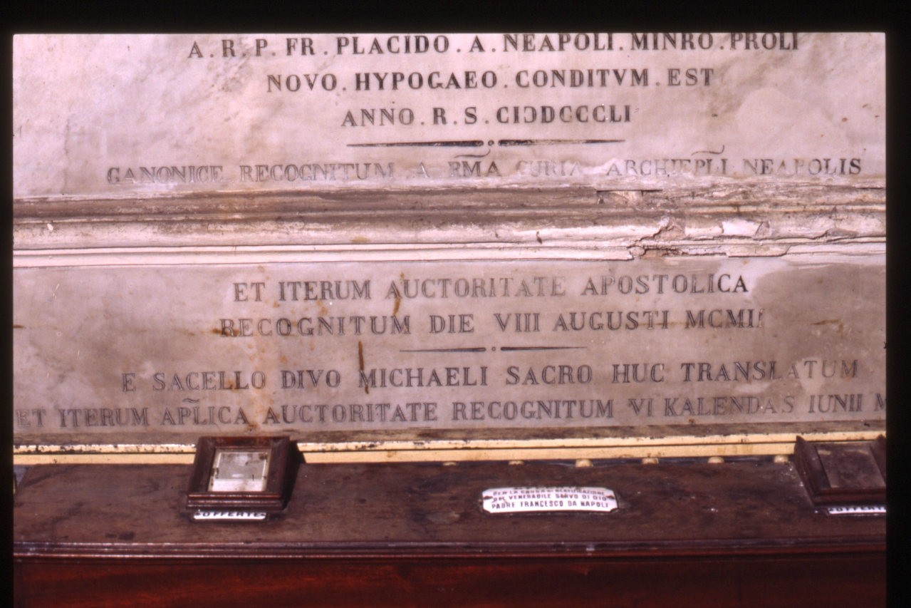 lapide commemorativa - bottega napoletana (sec. XX)
