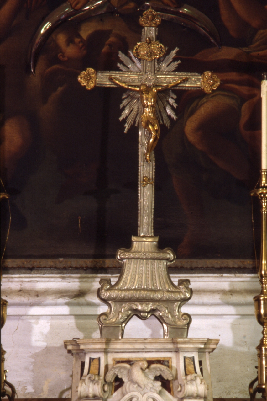 Cristo crocifisso (croce d'altare) - bottega napoletana (inizio sec. XX)