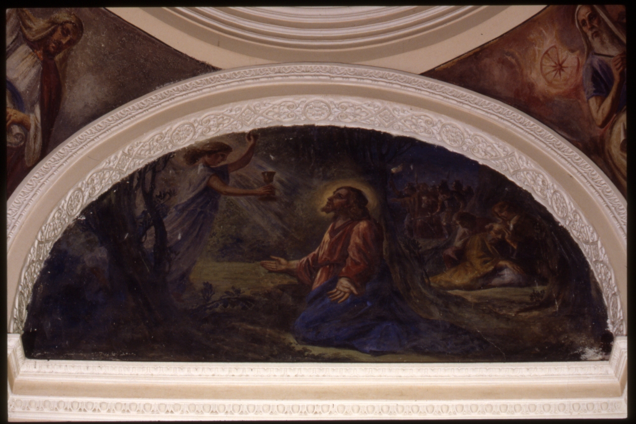 orazione di Cristo nell'orto di Getsemani (lunetta) di Viti Eugenio (primo quarto sec. XX)