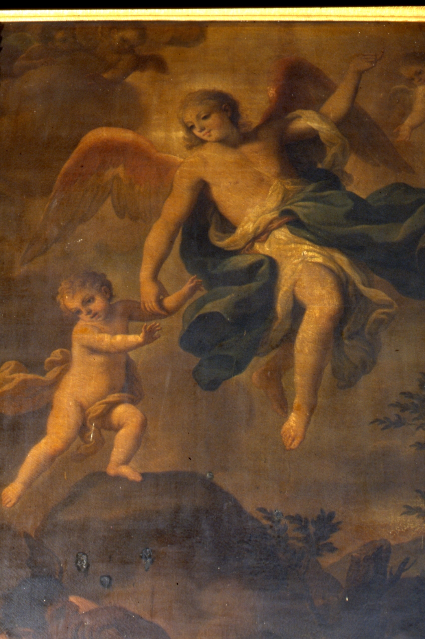 angelo custode (dipinto) di Sarnelli Antonio (cerchia) (seconda metà sec. XVIII)