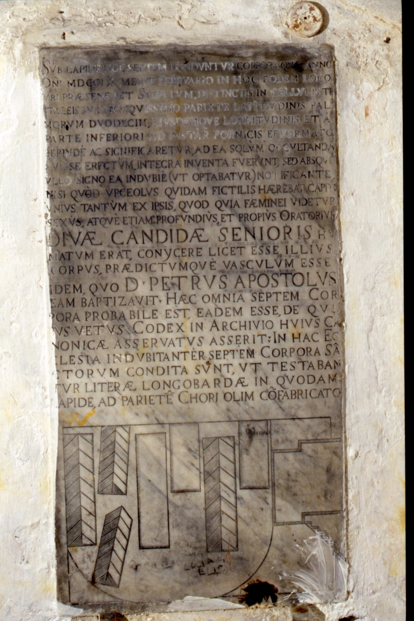 lapide documentaria - bottega napoletana (sec. XVIII)