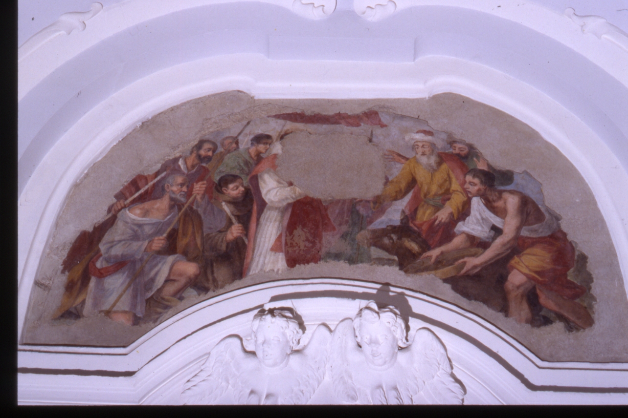 miracolo di Sant'Antonio da Padova (dipinto, elemento d'insieme) di Nucci Avanzino (sec. XVI)