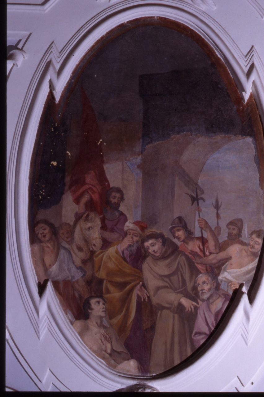 miracolo di Sant'Antonio da Padova (dipinto, elemento d'insieme) di Nucci Avanzino (fine sec. XVI)