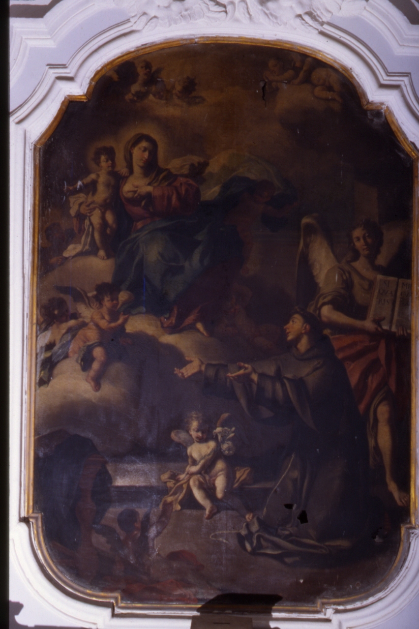 Madonna con Bambino e Sant'Antonio (dipinto) di Solimena Francesco detto Abate Ciccio (cerchia) (prima metà sec. XVIII)