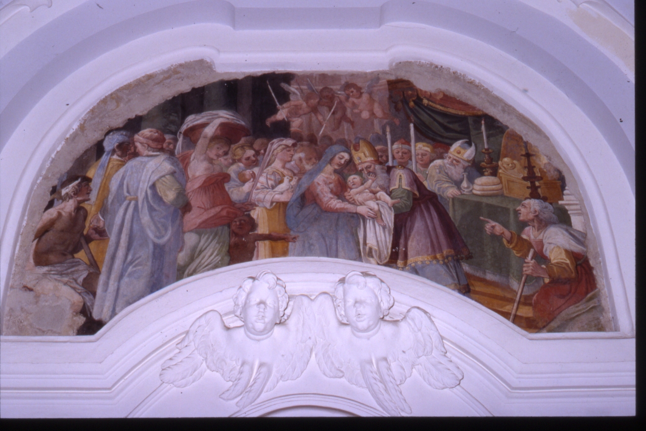 circoncisione di Gesù Bambino (dipinto, elemento d'insieme) di Nucci Avanzino (fine sec. XVI)