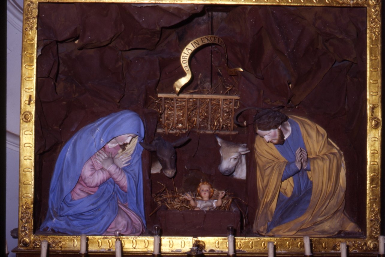 presepio, elemento d'insieme - bottega napoletana (seconda metà sec. XIX)