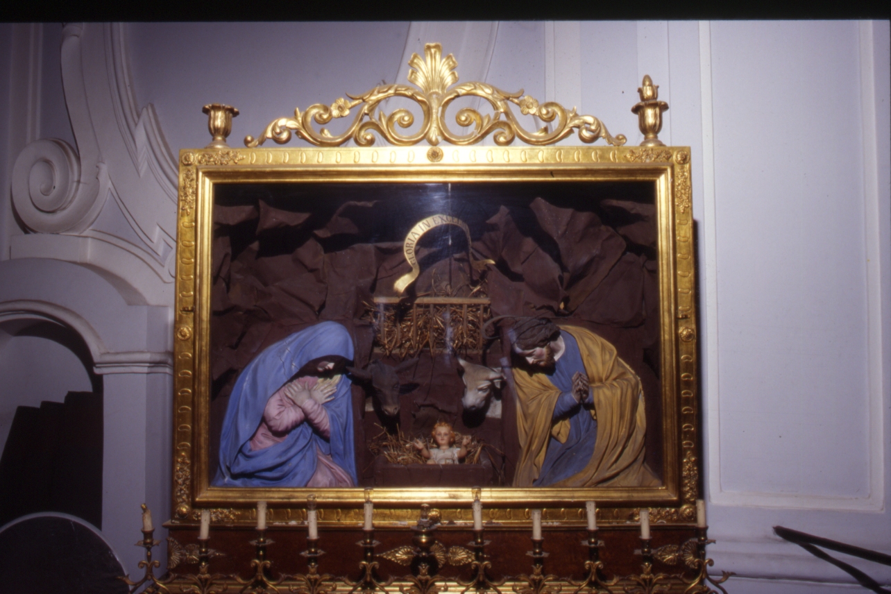 scarabattolo, elemento d'insieme - bottega napoletana (seconda metà sec. XIX)