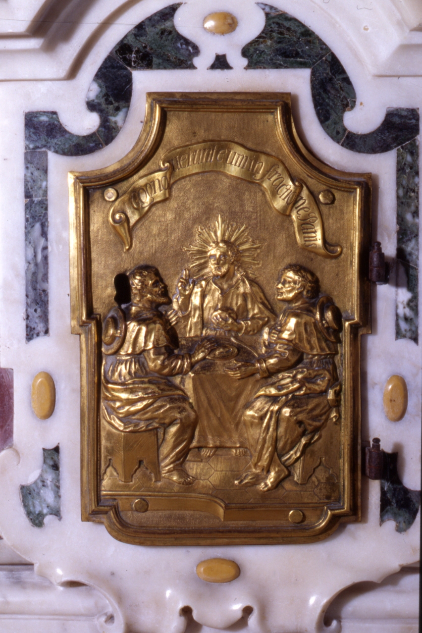 sportello di tabernacolo, elemento d'insieme - bottega napoletana (seconda metà sec. XVIII)