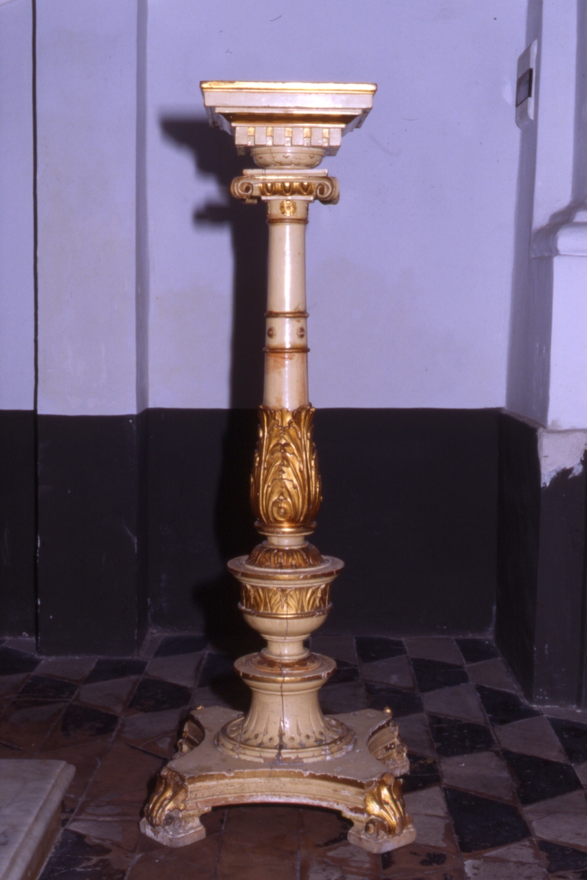 colonnina, serie - bottega napoletana (inizio sec. XIX)