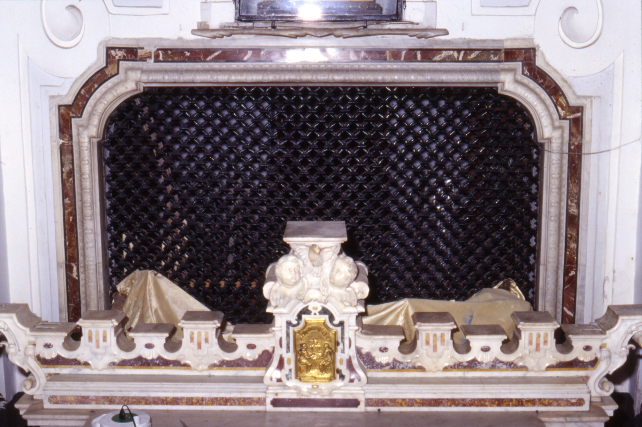 finestrella per la somministrazione eucaristica - bottega napoletana (seconda metà sec. XVIII)