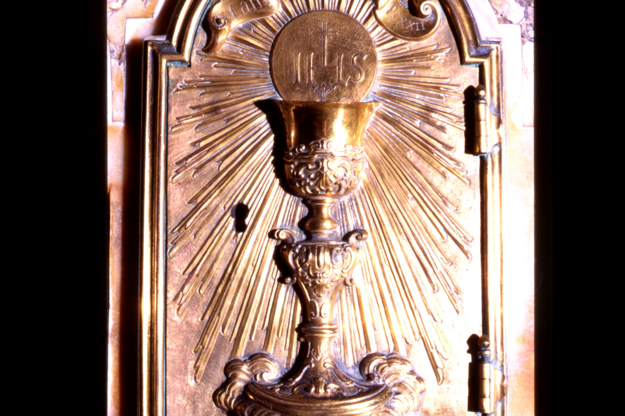 sportello di tabernacolo, elemento d'insieme - bottega napoletana (metà sec. XVIII)