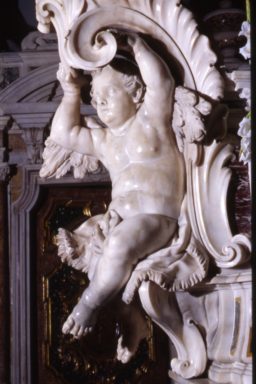 putto (scultura, elemento d'insieme) di Bottigliero Matteo (sec. XVIII)
