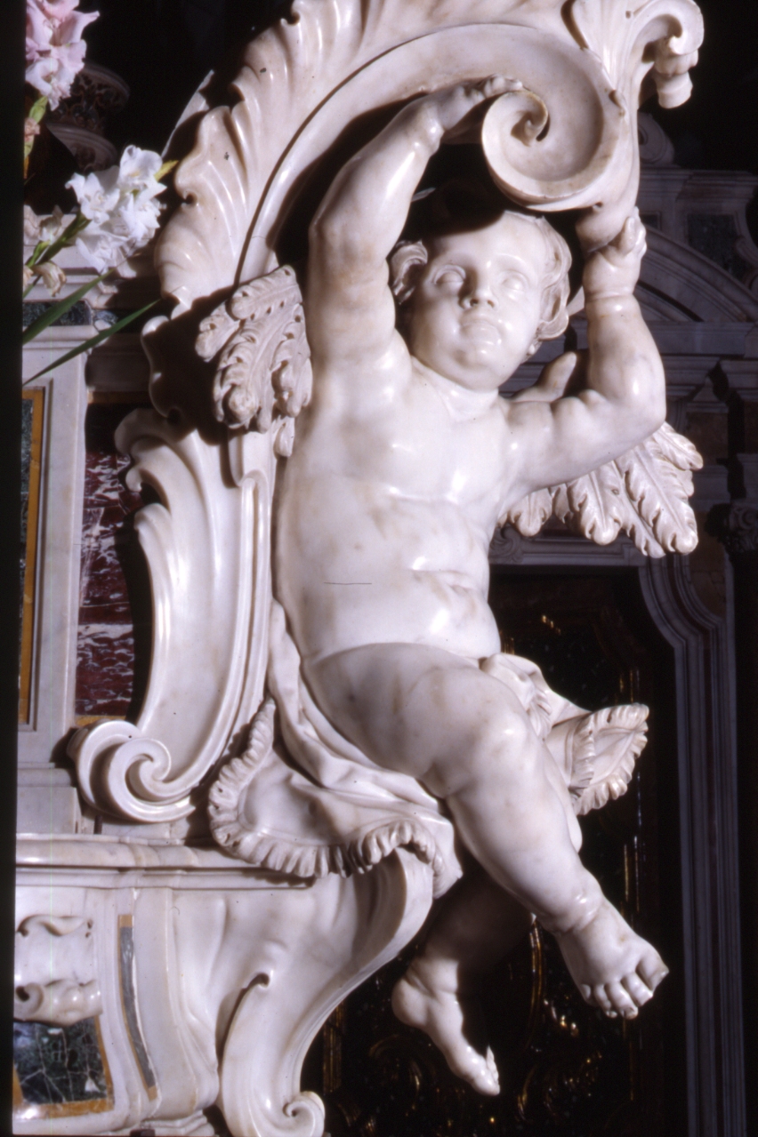 putto (scultura, elemento d'insieme) di Bottigliero Matteo (sec. XVIII)
