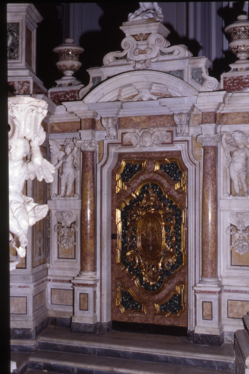 mostra di porta, serie di Tagliacozzi Canale Nicola, Di Lucca Antonio, Fanzago Cosimo (sec. XVIII)