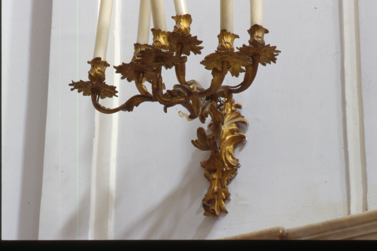 candeliere, serie - bottega napoletana (metà sec. XVIII)