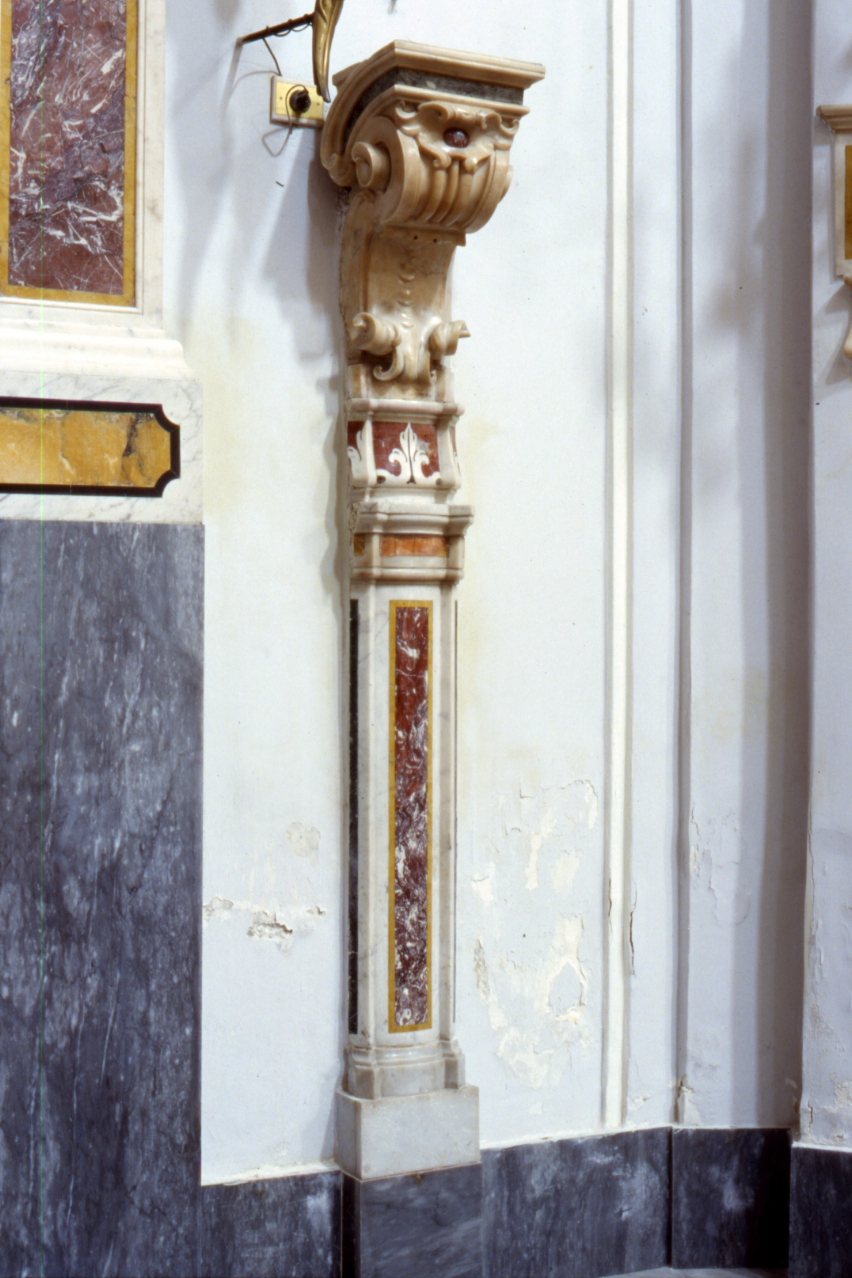 pilastrino, serie - bottega napoletana (metà sec. XVIII)