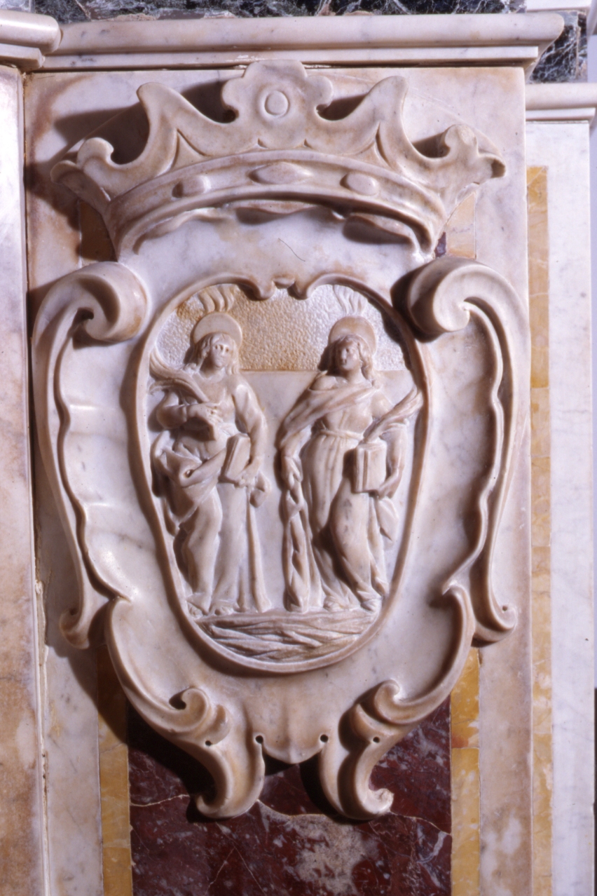 santi martiri (rilievo, elemento d'insieme) - bottega napoletana (secondo quarto sec. XVIII)