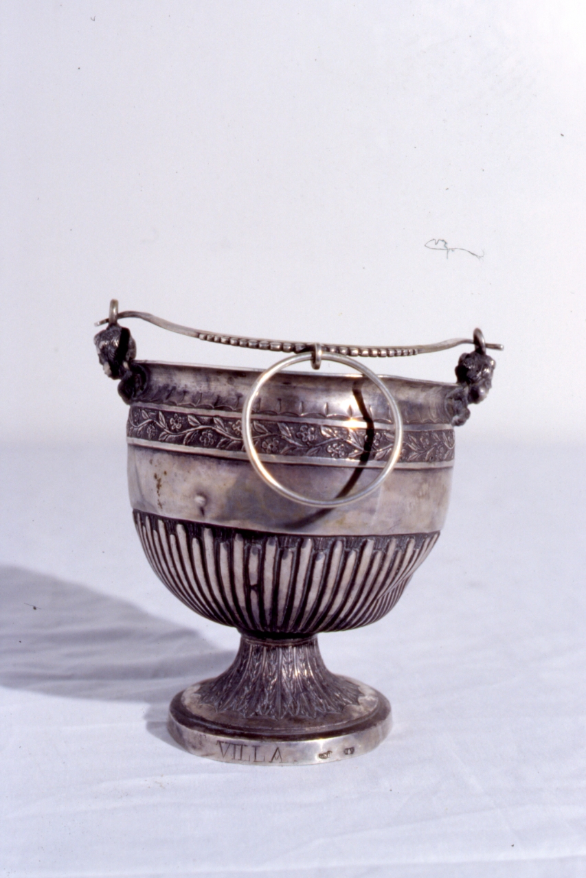 secchiello per l'acqua benedetta - bottega napoletana (prima metà sec. XIX)