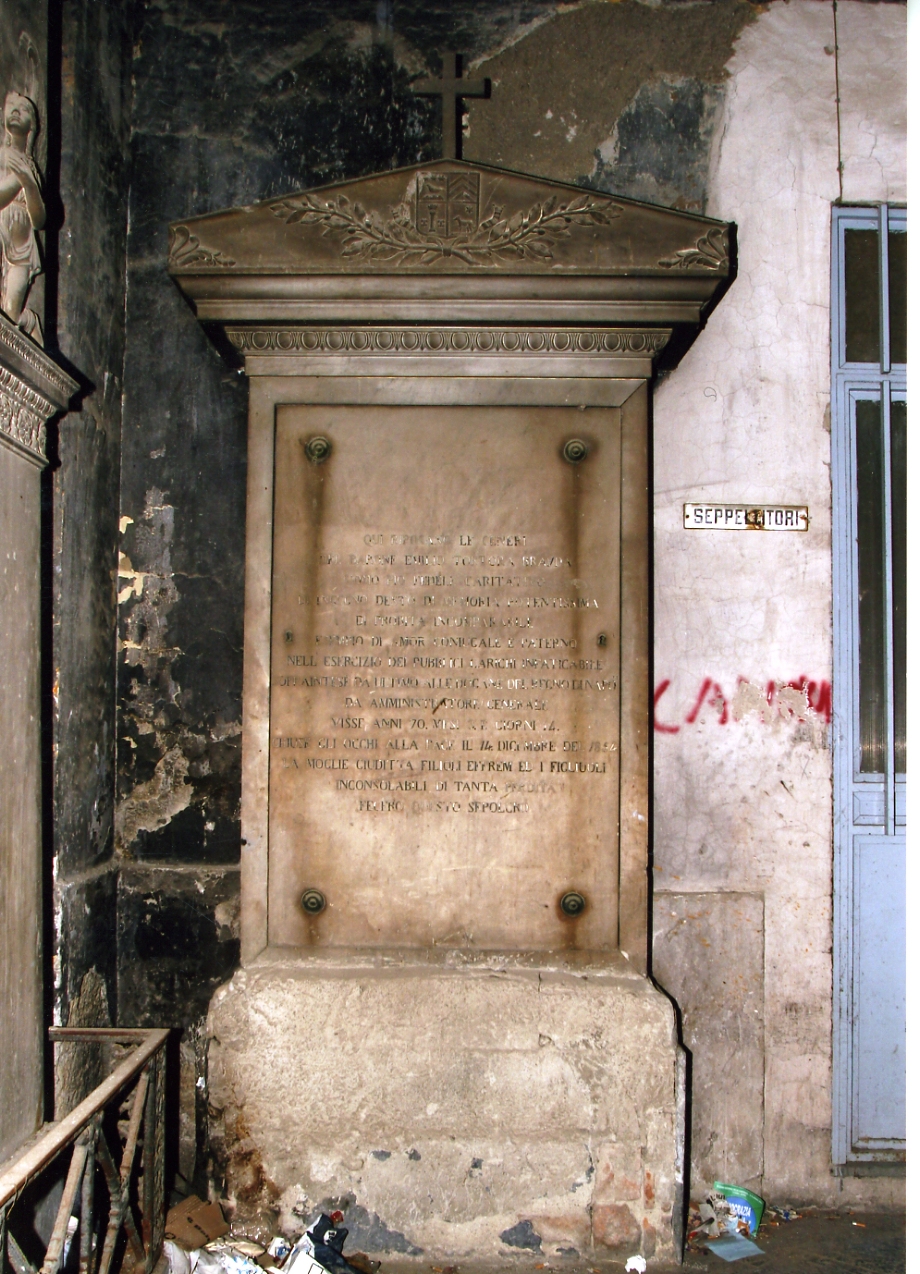 monumento funebre - bottega napoletana (terzo quarto sec. XIX)