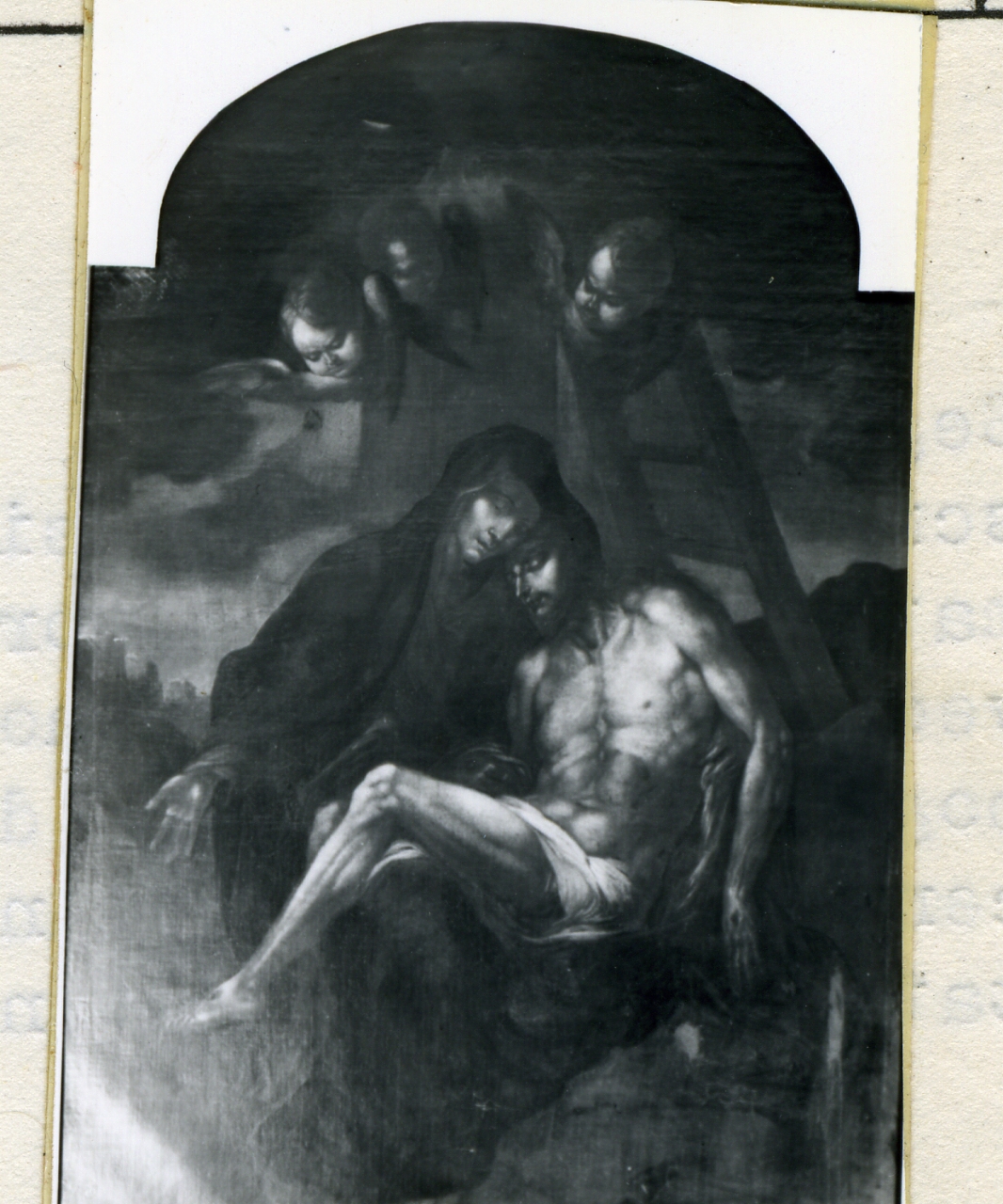 deposizione di Cristo dalla croce (dipinto) - ambito napoletano (fine sec. XVII)
