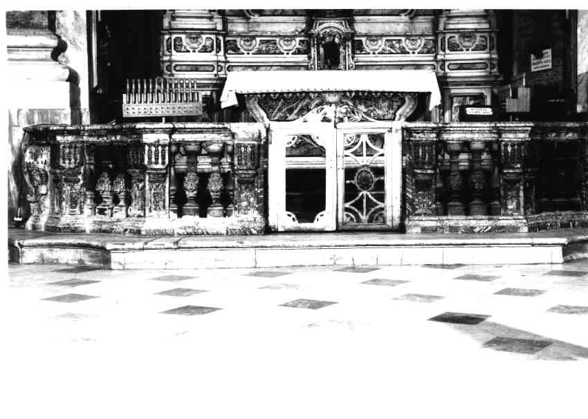 BALAUSTRATA, ELEMENTO D'INSIEME - BOTTEGA NAPOLETANA