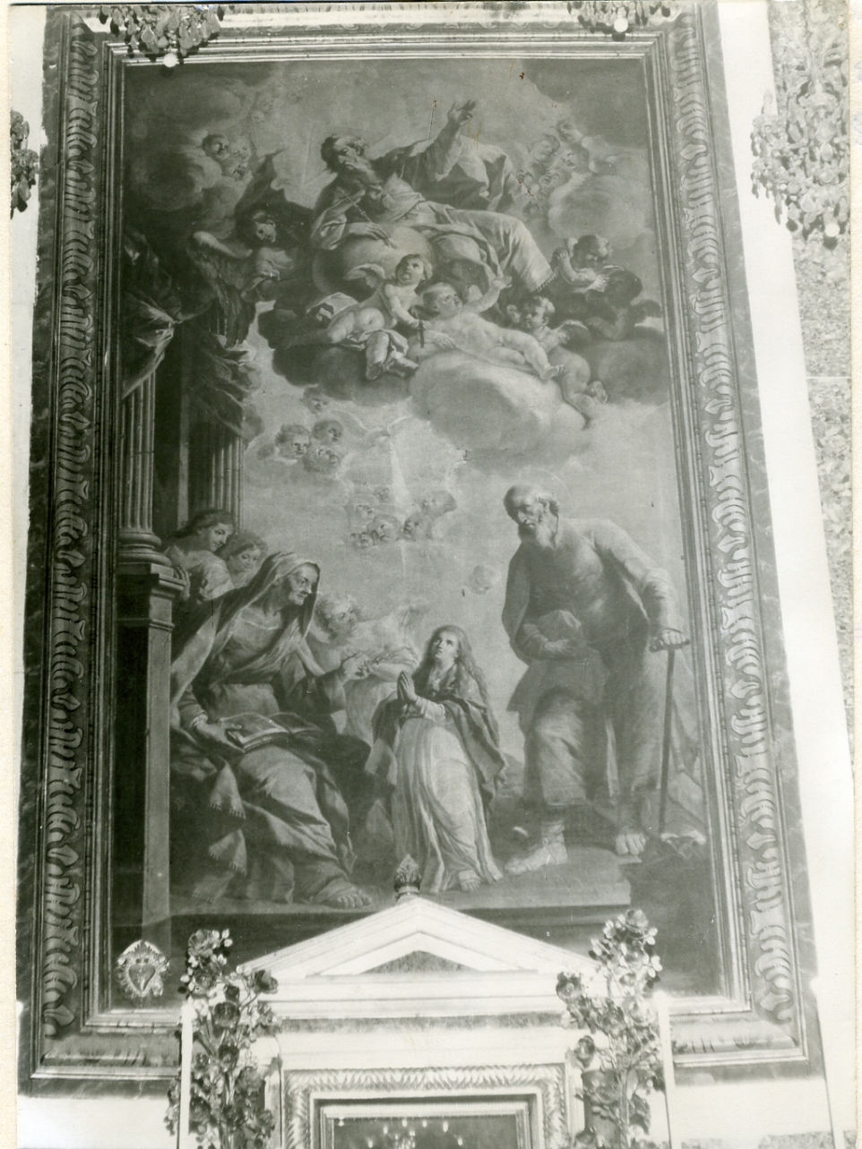 Maria Vergine bambina con Sant'Anna e San Gioacchino (dipinto) di Torre Benedetto (prima metà sec. XVIII)