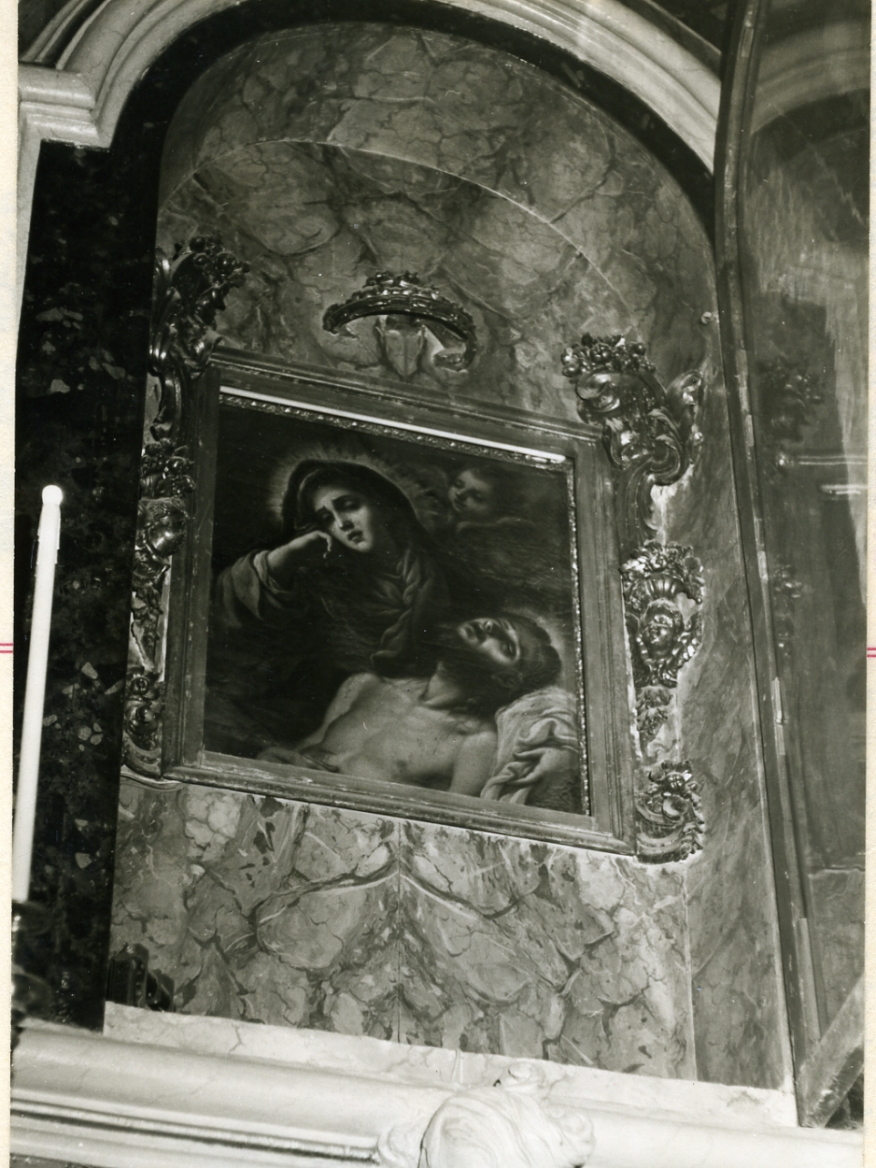 pietà (dipinto) - ambito napoletano (prima metà sec. XVIII)