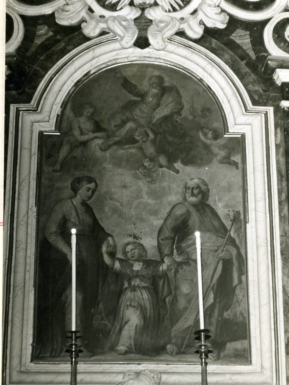 Sacra Famiglia (dipinto) di Di Vico Biagio (seconda metà sec. XIX)