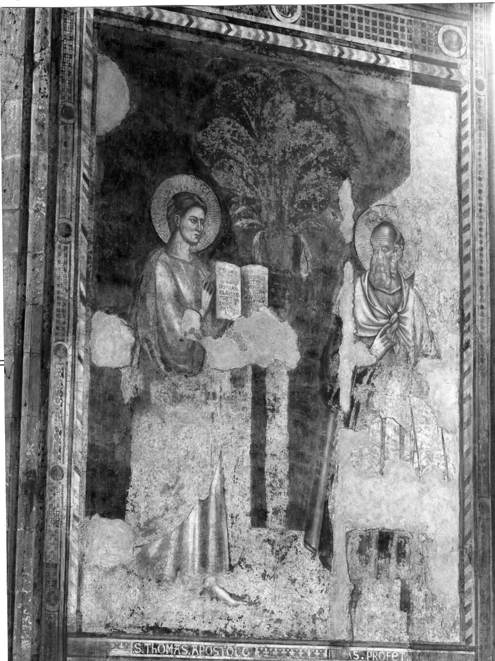 San Tommaso apostolo e il profeta Elias (dipinto) di Cavallini Pietro (scuola) (metà sec. XIV)