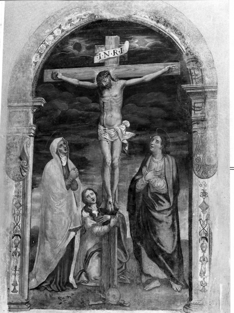 crocifissione di Cristo (dipinto) di Cavallini Pietro (scuola) (metà sec. XIV)